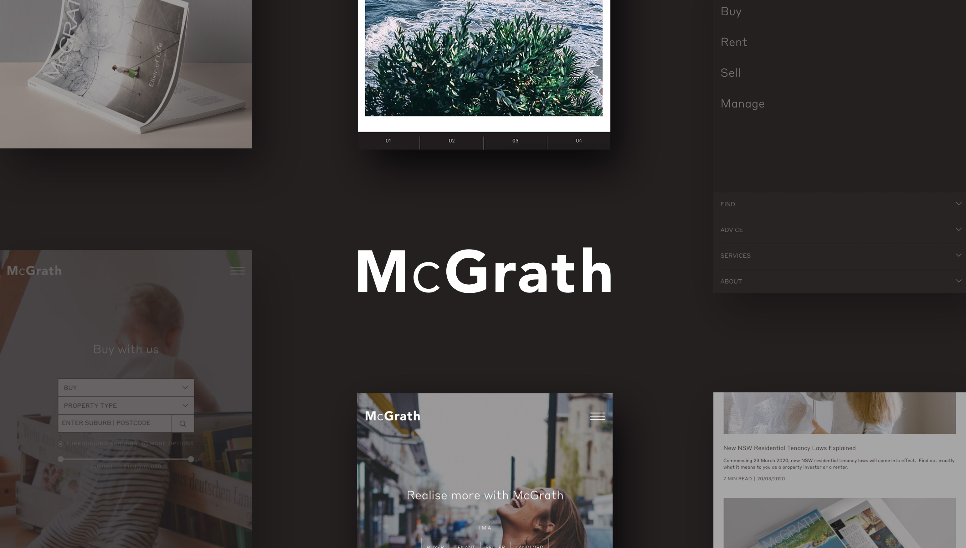 McGrath Real Estate Agents Responsive Design Mobile Desktop UX UI