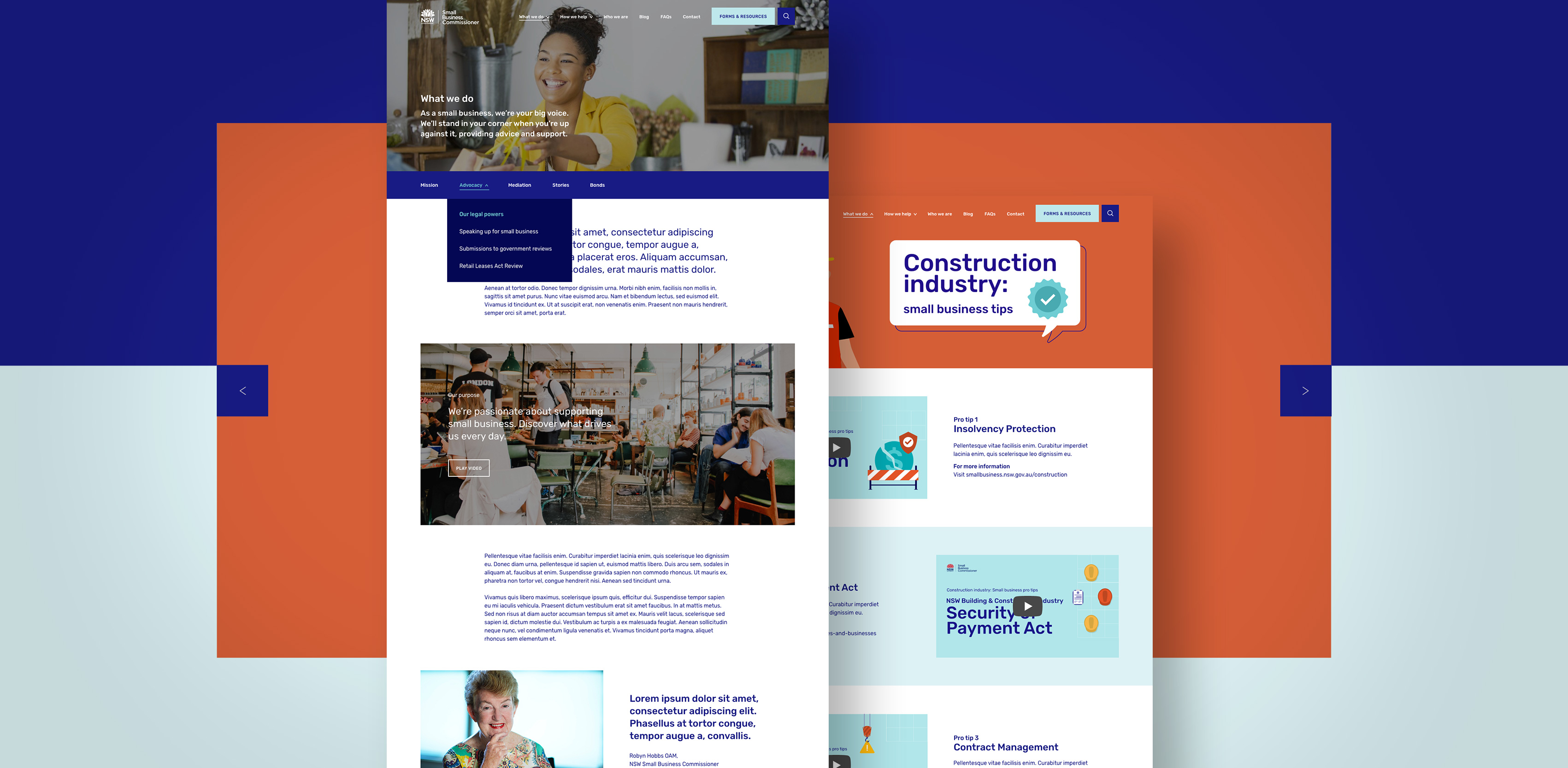 NSW Small Business Commissioner responsive Drupal website